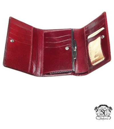 Бордовое портмоне (Stefania) 603007