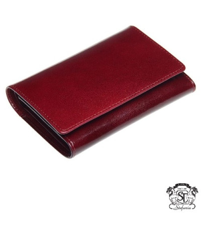 Бордовое портмоне (Stefania) 603007