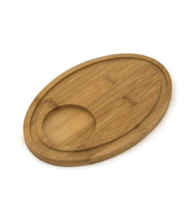 Бамбуковая подставка овальная под чашку 51K202