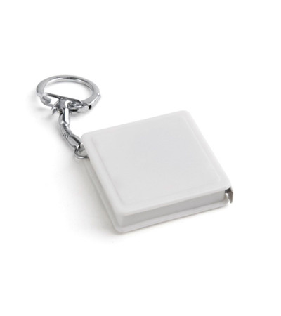 Брелок-рулетка из пластика в цветном корпусе 3941 на 1 метр под печать