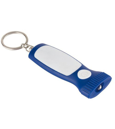 Брелок-фонарик из пластика, в цветном корпусе 904079 под печать логотипа