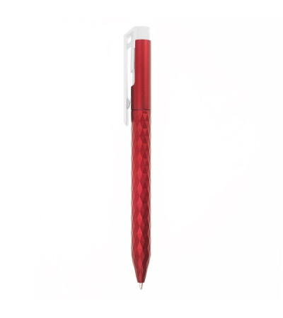 Стильная пластиковая шариковая ручка с необыкновенными гранями Metallic под логотип