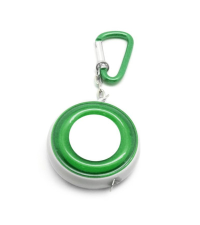 Рулетка- брелок Universal, длиной 2 метра в белом корпусе и цветным, ярким ободком, ТМTotobi под печать