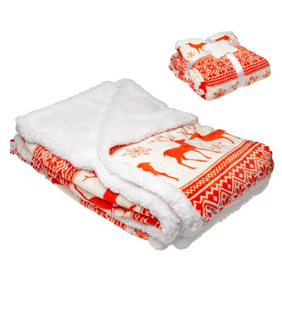 Плед двухсторонний шерповый TM "Sun Line" 420 г/м²