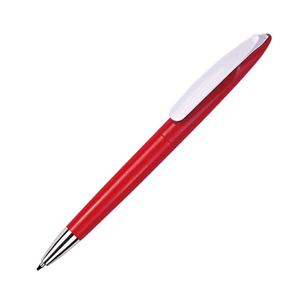 Купити Стильна ручка в пластиковому корпусі, білим кліпом Geneva, TM Totobi під друк 1004-04  в Київі по самій низкий цені  на складі silcom.com.ua