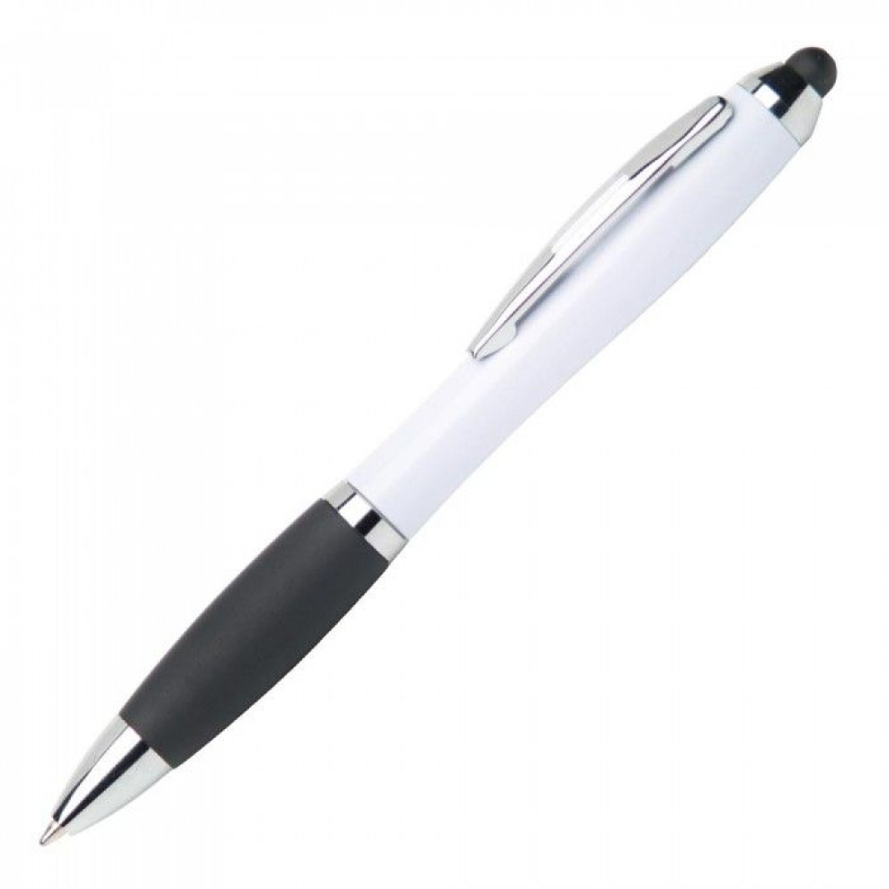 Купить Пластиковая ручка-стилус в цветном корпусе и хромированными элементами под логотип  95243002 в Киеве по самой низкой цене No Brand на складе silcom.com.ua 