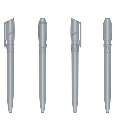 Ручка из качественного пластика с поворотным механизмом Twister (Ritter Pen) 00040 под печать