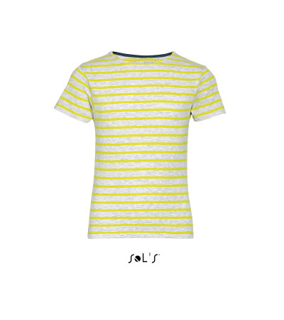 Детская футболка с круглым воротом в полоску SOL’S MILES KIDS 014007
