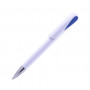 Купити Ручка з незвичайним дизайном Split White з пластика з хромованими елементами, під логотип 1012-05  в Київі по самій низкий цені Totobi на складі silcom.com.ua 