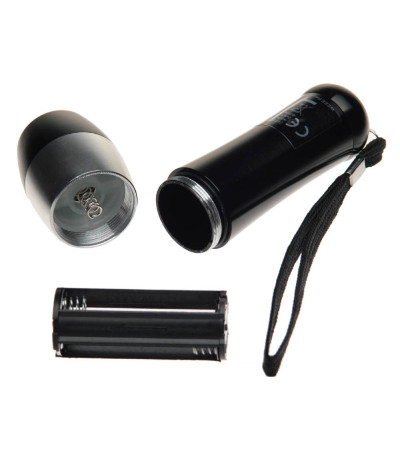 Фонарик в алюминиевом корпусе с LED источниками света 90403 под гравировку логотипа