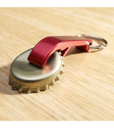 Брелок у формі відкривачки, виконаний з міцного алюмінію, 958517, під лазерне гравіювання