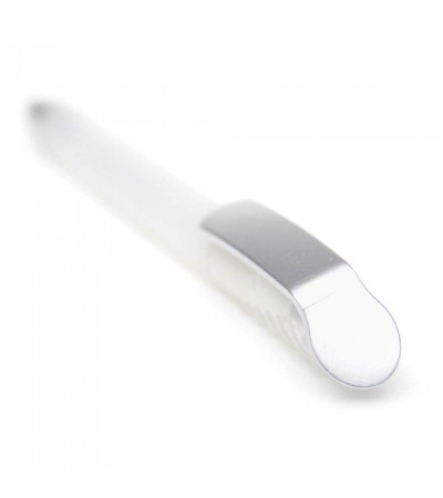 Ручка из прозрачного пластика, модель Top Spin Silver производства Ritter Pen 10083 под логотип