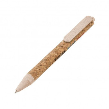Ручка під моделлю CORK з біо-розкладаючого пластику і корпусу з кірка під друк логотипу