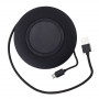 Купити Бездротова зарядна станція LINE ART ROUND QI, 10W, світиться логотип 8050-1-micro  в Київі по самій низкий цені LINE ART на складі silcom.com.ua  1