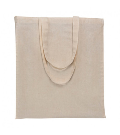 Сумка хозяйственная BELLADONNA из хлопка 180 гр / м² с длинными ручками длиной 60 см для шопинга, размер 35х10х41 см