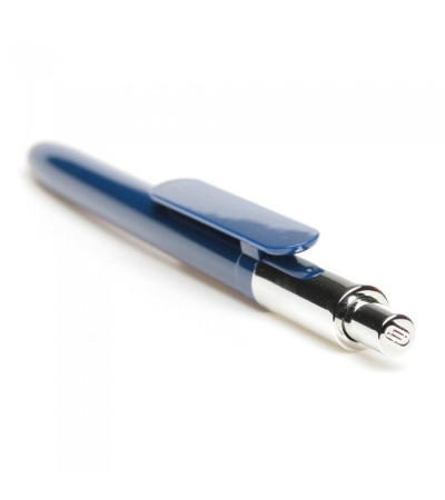 Ручка с хромированным верхом в пластиковом корпусе 381008 под печать логотипа