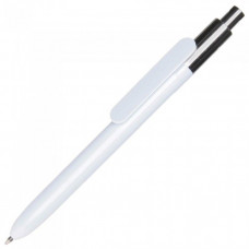 Ручка с хромированным верхом в пластиковом корпусе 381008 под печать логотипа