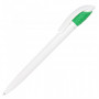 Купити Еко ручка Golff Green з розкладається біо матеріалу в білому корпусі і кольоровому кліпі під логотип 64641501  в Київі по самій низкий цені Lecce Pen на складі silcom.com.ua  3