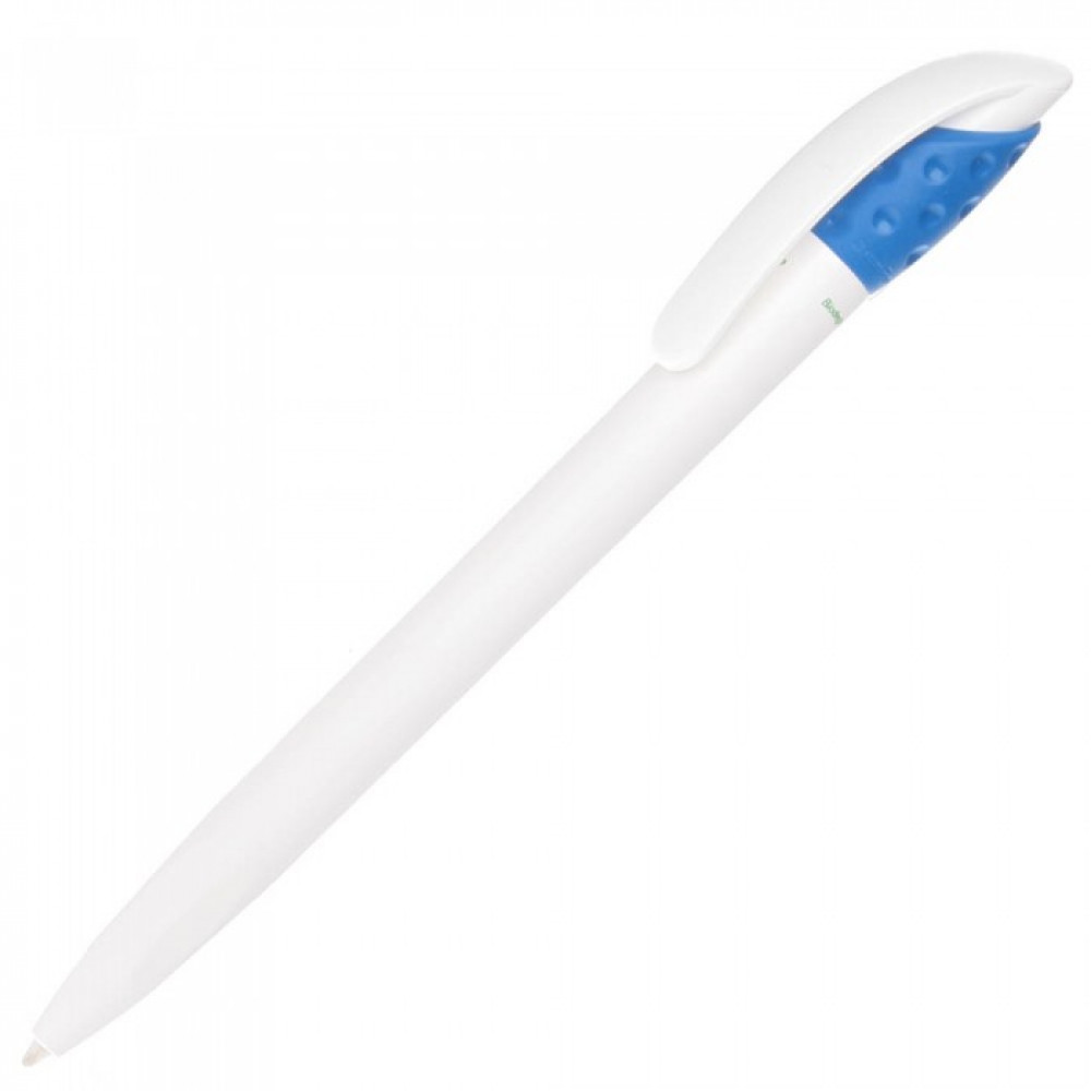 Купити Еко ручка Golff Green з розкладається біо матеріалу в білому корпусі і кольоровому кліпі під логотип 64641501  в Київі по самій низкий цені Lecce Pen на складі silcom.com.ua