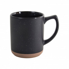 Чашка керамічна SAHARA матове з зовні і глянсове кольорове з чорним обідком всередині покриття, 320 мл