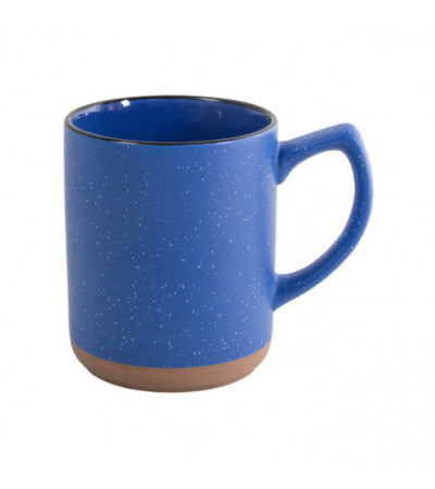 Чашка керамическая SAHARA матовое с наружи и глянцевое цветное с черным ободком внутри покрытие, 320 мл