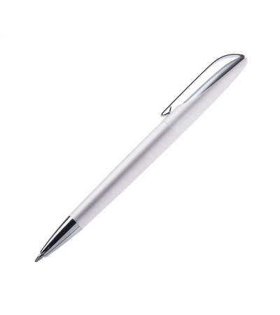 Красивая ручка под моделью Leon в пластиковом корпусе с металлическим клипом под тампо-печать