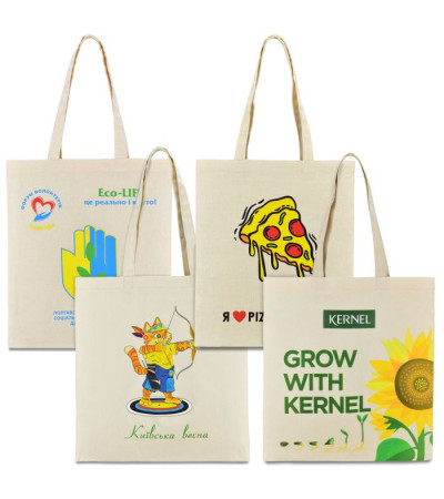 Эко-сумка из хлопка (38х40 см) 240г/кв.м ТМ "Эко-Торба" Украинского производства