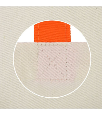 Эко-сумка из хлопка с цветными ручками (38х40 см) 240г/кв.м ТМ Эко-Торба Украинского производства