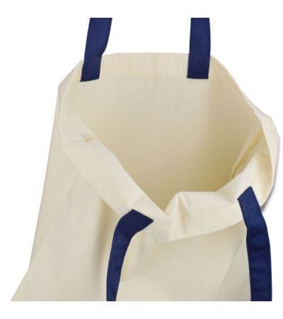 Эко-сумка из хлопка с цветными ручками (38х40 см) 240г/кв.м ТМ Эко-Торба Украинского производства