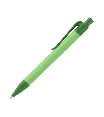 Практичная ручка из био-разлагаемой кукурузы и крафтовой бумаги под логотип