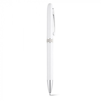 Ручка в элегантном исполнении, под моделью Lena в пластиковом корпусе и хромированными элементами под логотип