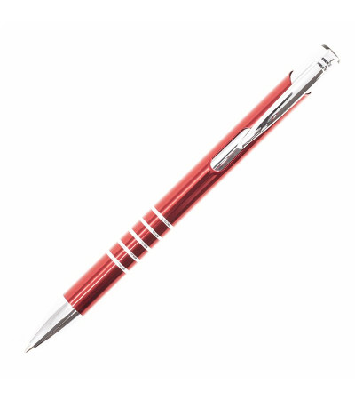 Стильная ручка в цветном корпусе из металла и хромированными деталями, 6035M под гравировку