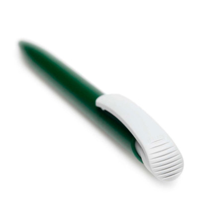 Ручка в пластиковом, перламутровом корпусе, с названием Clear производителя Ritter Pen 02000 под логотип