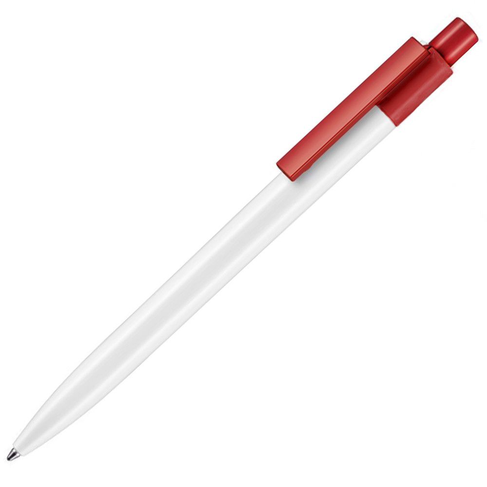 Купить Ручка белая с цветным клипом, с названием Peak от производителя Ritter Pen 08700 под тампо-печать  08700/0101-0601 в Киеве по самой низкой цене Ritter Pen на складе silcom.com.ua 
