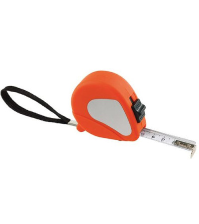 Рулетка в цветном, пластиковом корпусе с фиксатором, длиной 3 метра, 90403245 под логотип