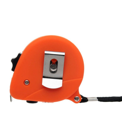 Рулетка в цветном, пластиковом корпусе с фиксатором, длиной 3 метра, 90403245 под логотип