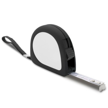 Рулетка в пластиковому, матовому корпусі, Довжина стрічки 3 метри з фіксатором, 953143, під тампо-друк