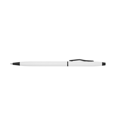 Аутентичная ручка в белом, металлическом корпусе и поворотным механизмом, 9080, под гравировку