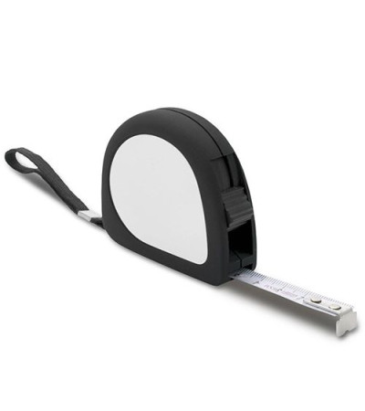 Рулетка с фиксатором в пластиковом корпусе, длина ленты 5 метров, 953145, под тампо-печать логотипа