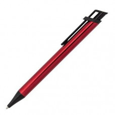 Ручка с названием IDA, выполнена в металлическом корпусе с черными элементами, 11N12B, под гравировку