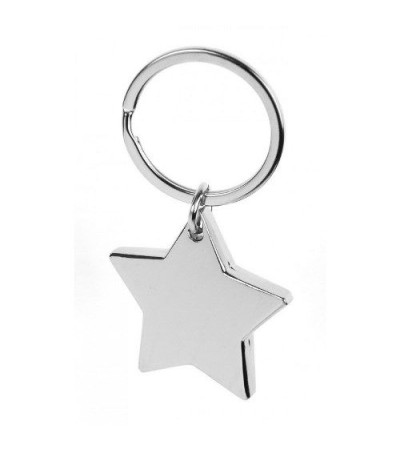 Брелок металлический в форме звезды ТМ Бергамо 0450BR