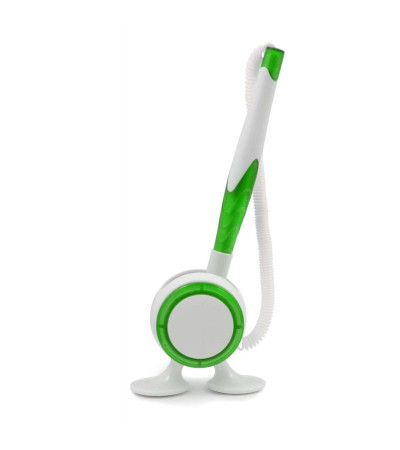 Ручка на подставке со шнурком, в пластиковом корпусе, 6100, под тампо-печать логотипа