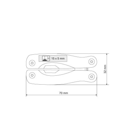 Мультиінструмент під назвою Assistant з міцного металу, 10 в 1, під гравіювання логотипу