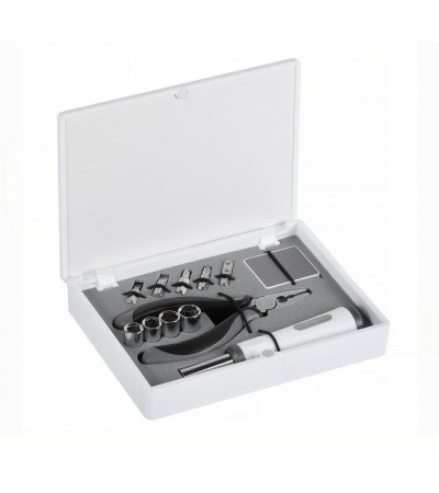 Подарунковий набір інструментів з міцного металу в кейсі, 3860, під друк логотипу