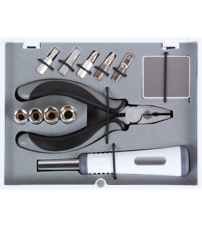 Подарунковий набір інструментів з міцного металу в кейсі, 3860, під друк логотипу