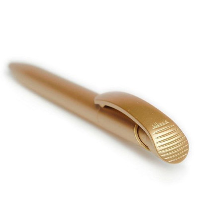 Золотая ручка в пластиковом корпусе, с названием Clear Gold, под тампо-печать