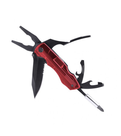 Универсальный нож, мультитул из металла, с названием Blade, 7 в 1, в комплекте набор бит и чехол, под логотип