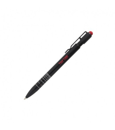 Ручка з металу, зі стилусом, під назвою ELIZA, для кольорового, лазерного гравіювання