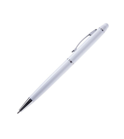 Ручка с красочным названием Osaka со стилусом, в металлическом, глянцевом корпусе, под нанесение