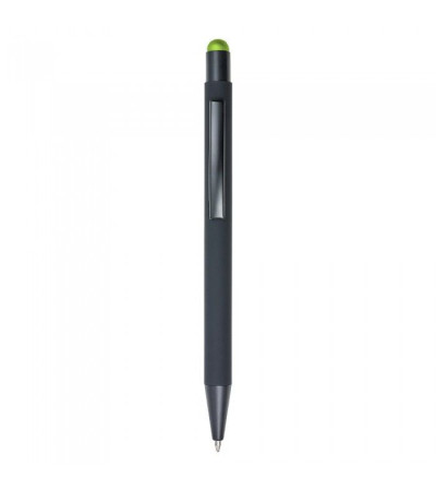 Ручка в оригинальном дизайне, в металлическом корпусе со стилусом, 9584, под цветную гравировку